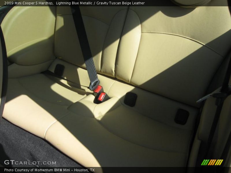 Lightning Blue Metallic / Gravity Tuscan Beige Leather 2009 Mini Cooper S Hardtop