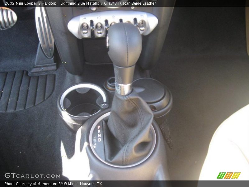 Lightning Blue Metallic / Gravity Tuscan Beige Leather 2009 Mini Cooper S Hardtop