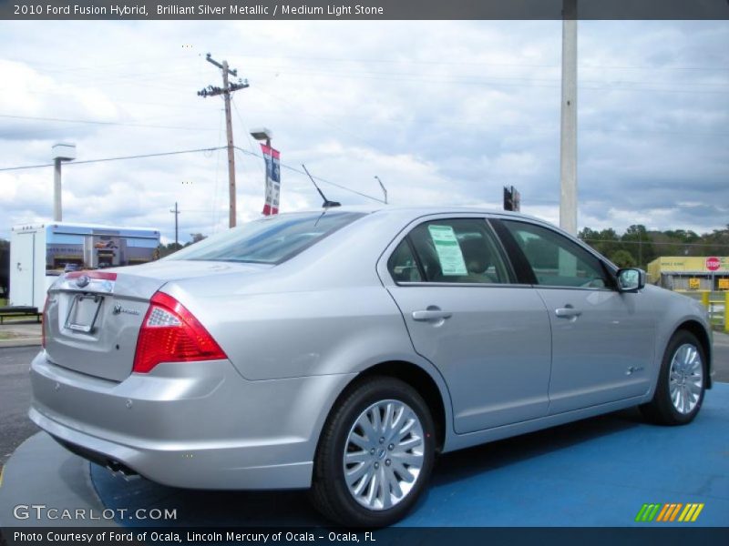 Brilliant Silver Metallic / Medium Light Stone 2010 Ford Fusion Hybrid