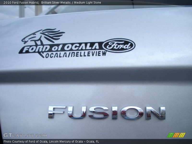 Brilliant Silver Metallic / Medium Light Stone 2010 Ford Fusion Hybrid