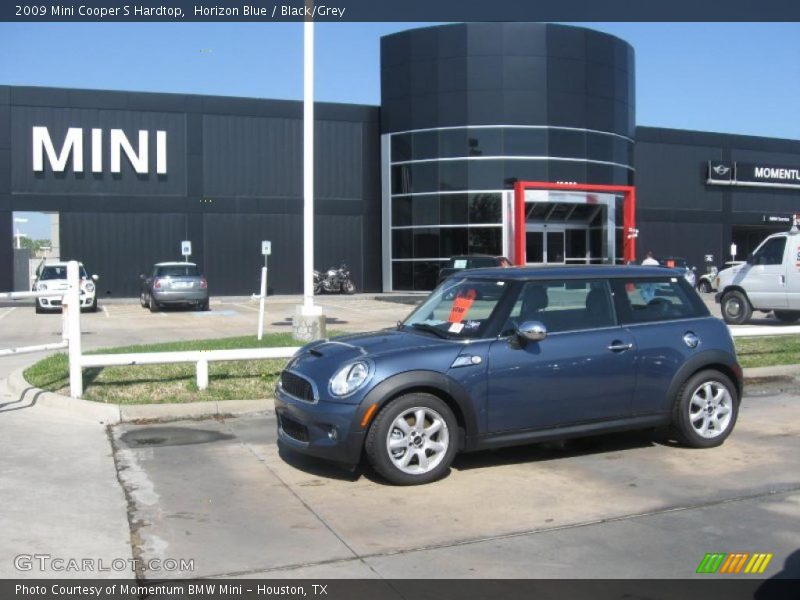 Horizon Blue / Black/Grey 2009 Mini Cooper S Hardtop