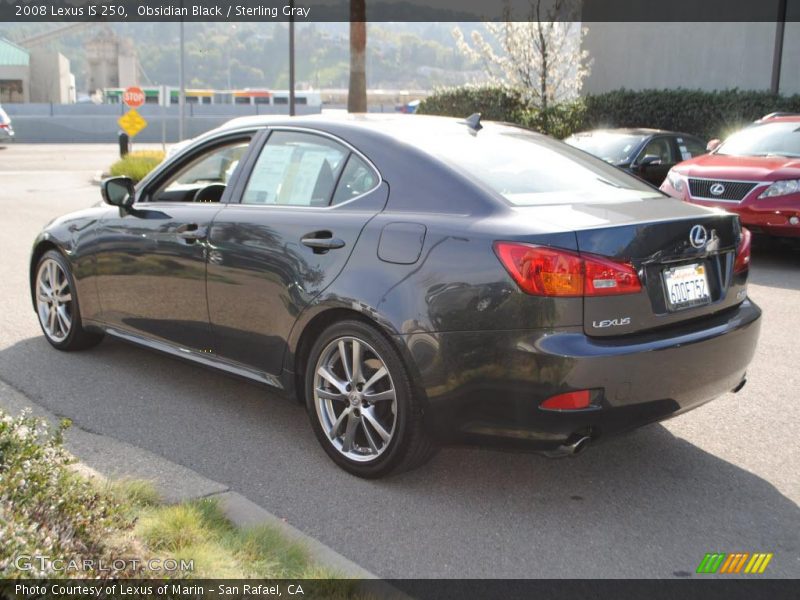Obsidian Black / Sterling Gray 2008 Lexus IS 250