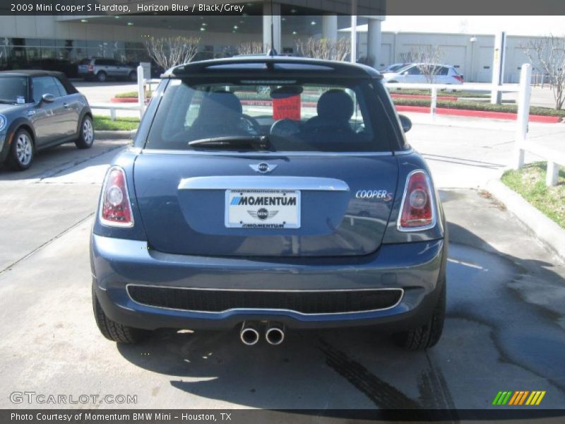 Horizon Blue / Black/Grey 2009 Mini Cooper S Hardtop