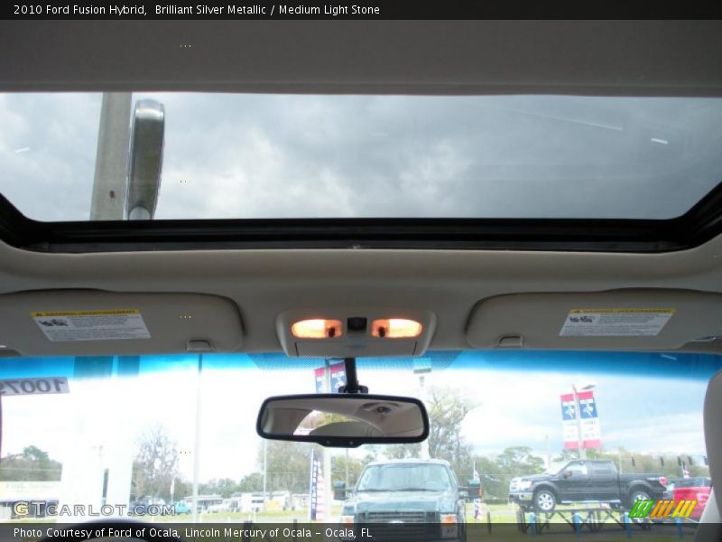 Brilliant Silver Metallic / Medium Light Stone 2010 Ford Fusion Hybrid