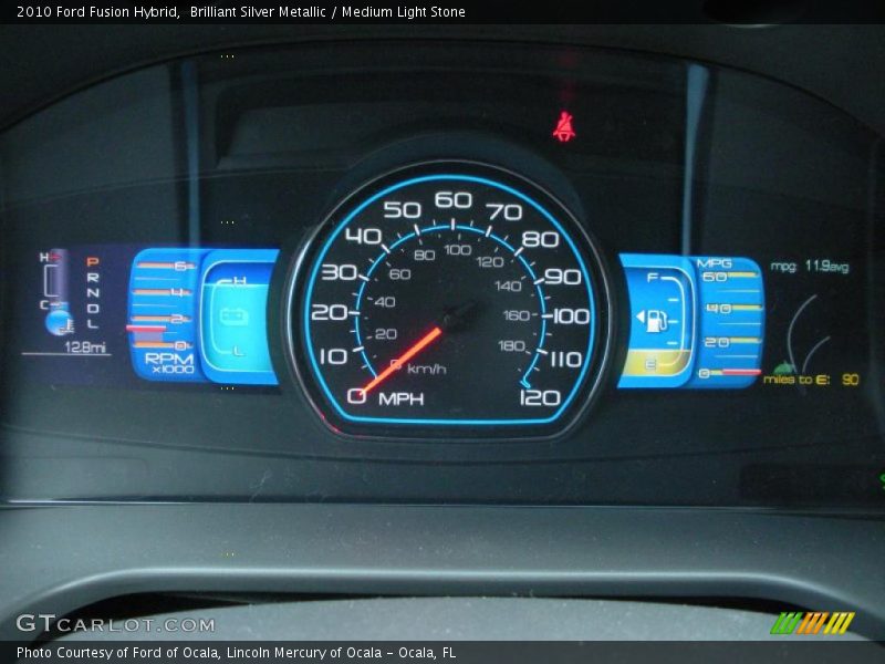 Brilliant Silver Metallic / Medium Light Stone 2010 Ford Fusion Hybrid