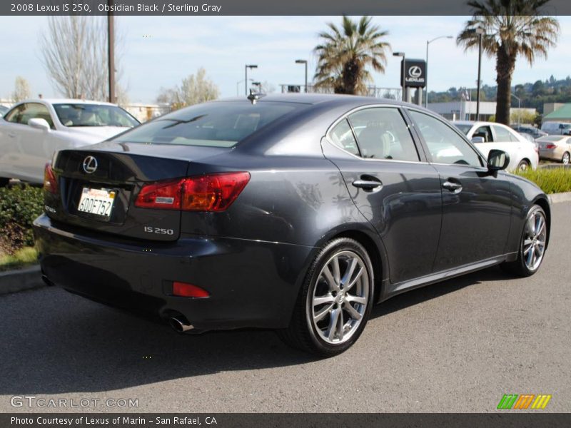 Obsidian Black / Sterling Gray 2008 Lexus IS 250