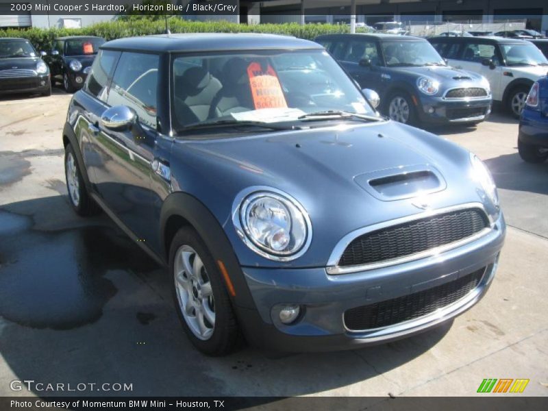 Horizon Blue / Black/Grey 2009 Mini Cooper S Hardtop