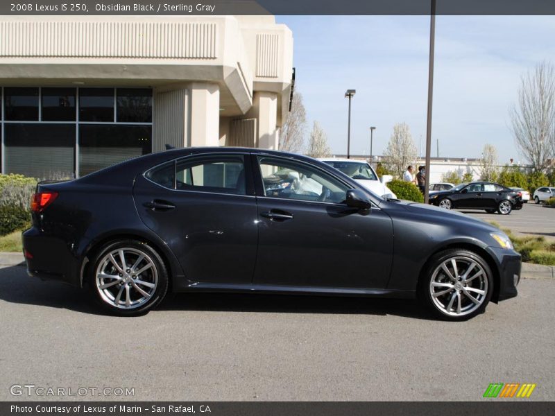 Obsidian Black / Sterling Gray 2008 Lexus IS 250