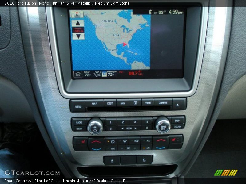 Brilliant Silver Metallic / Medium Light Stone 2010 Ford Fusion Hybrid