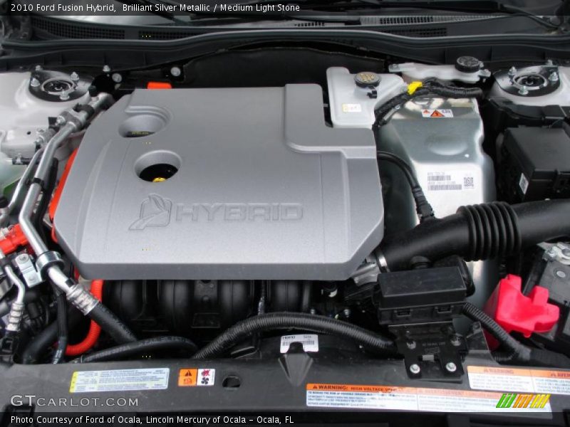 Brilliant Silver Metallic / Medium Light Stone 2010 Ford Fusion Hybrid