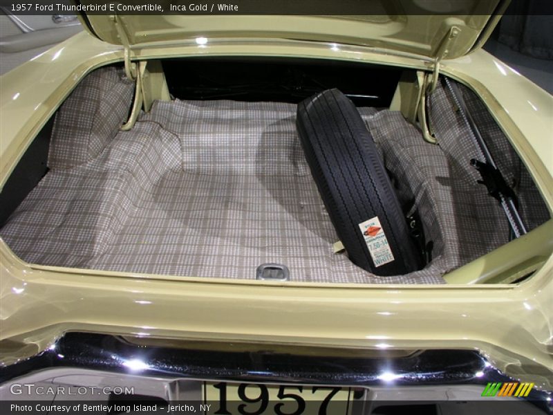 Inca Gold / White 1957 Ford Thunderbird E Convertible