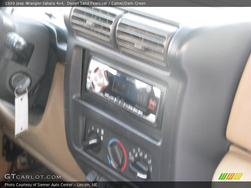 Desert Sand Pearlcoat / Camel/Dark Green 1999 Jeep Wrangler Sahara 4x4