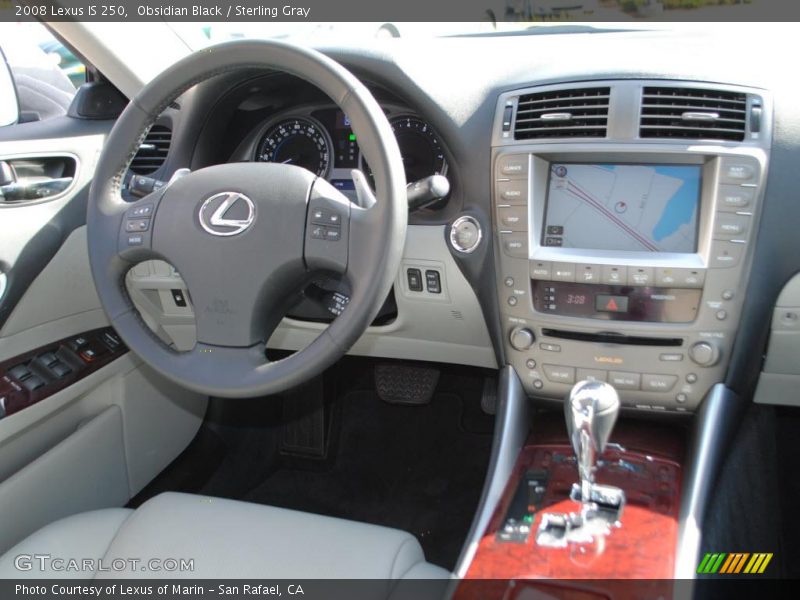 Obsidian Black / Sterling Gray 2008 Lexus IS 250