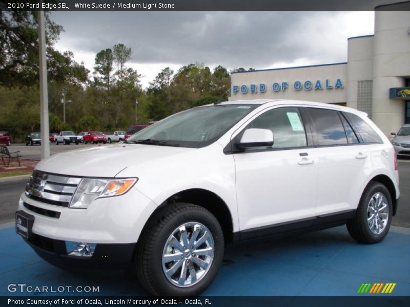 White Suede / Medium Light Stone 2010 Ford Edge SEL