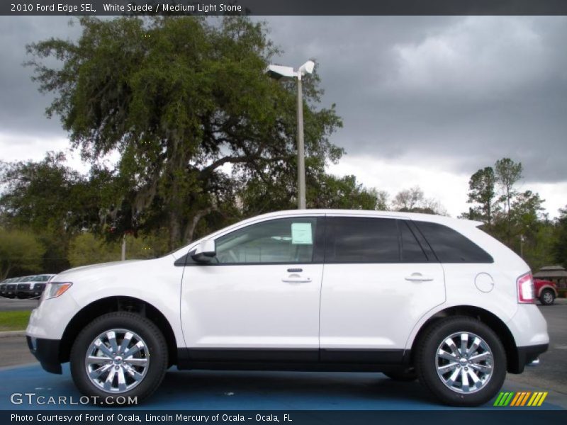 White Suede / Medium Light Stone 2010 Ford Edge SEL