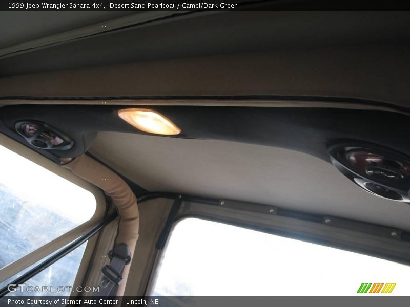 Desert Sand Pearlcoat / Camel/Dark Green 1999 Jeep Wrangler Sahara 4x4