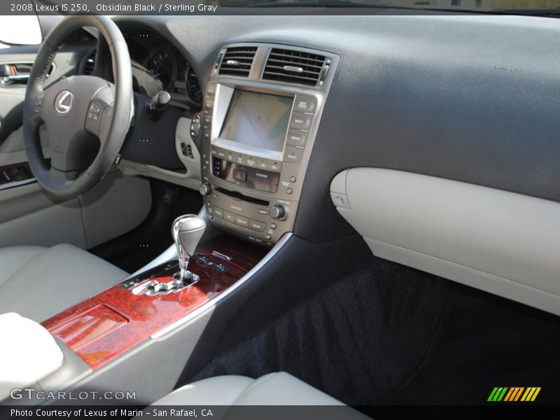 Obsidian Black / Sterling Gray 2008 Lexus IS 250