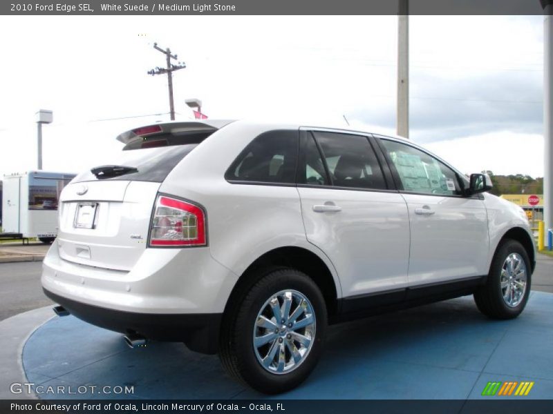 White Suede / Medium Light Stone 2010 Ford Edge SEL
