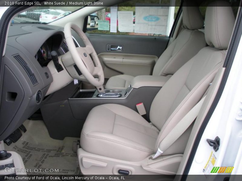 White Suede / Medium Light Stone 2010 Ford Edge SEL