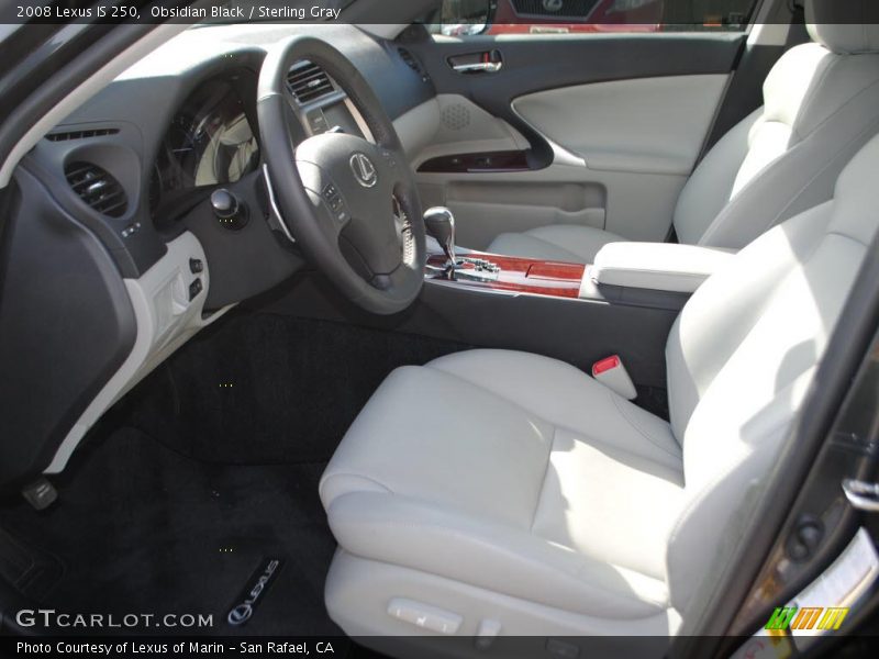 Obsidian Black / Sterling Gray 2008 Lexus IS 250