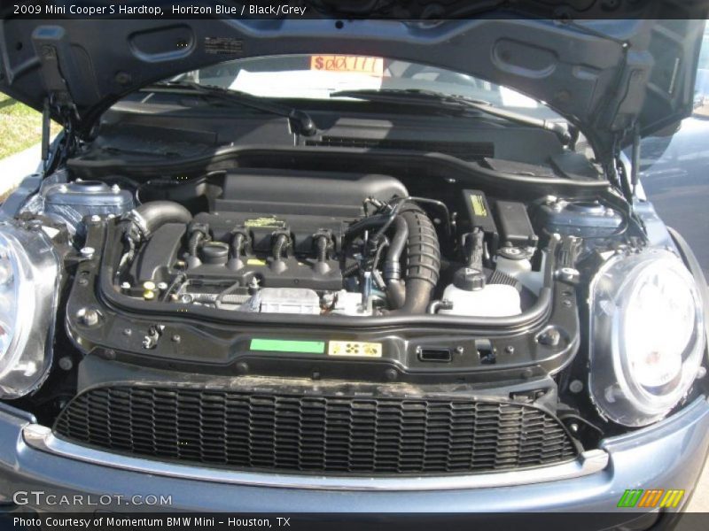 Horizon Blue / Black/Grey 2009 Mini Cooper S Hardtop