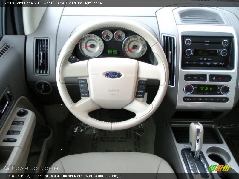 White Suede / Medium Light Stone 2010 Ford Edge SEL