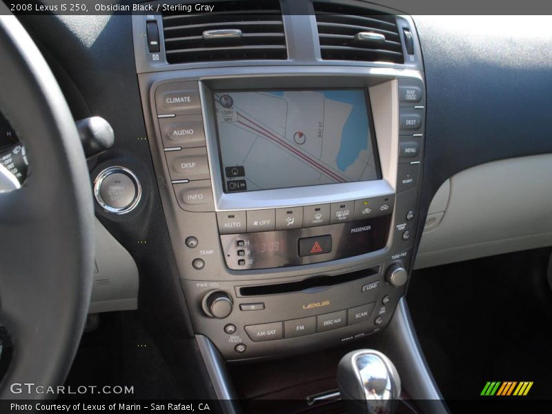 Obsidian Black / Sterling Gray 2008 Lexus IS 250