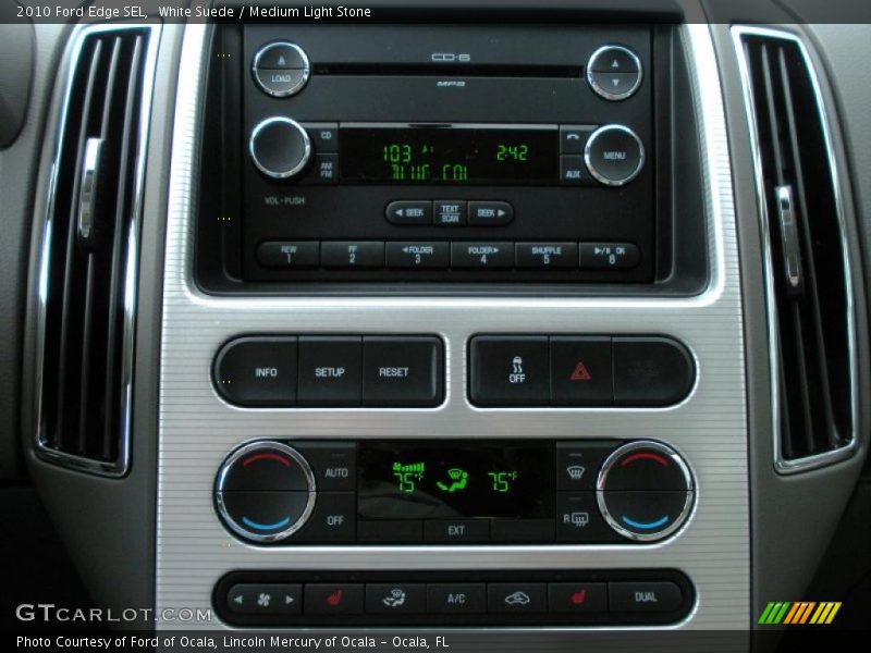 White Suede / Medium Light Stone 2010 Ford Edge SEL