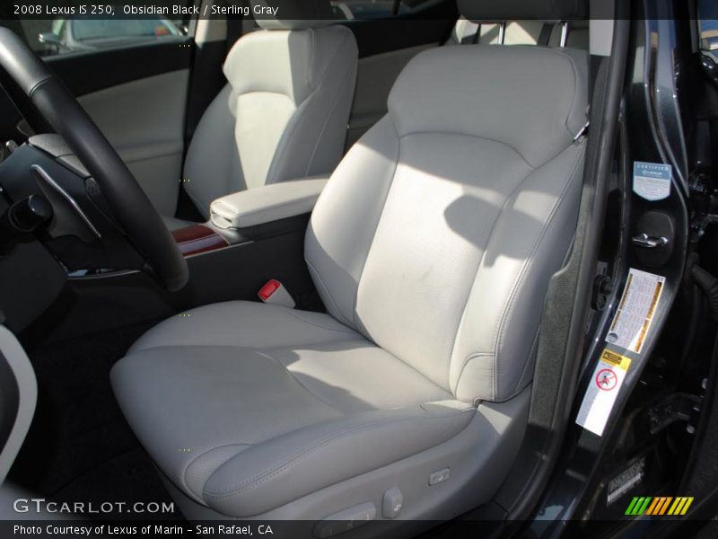 Obsidian Black / Sterling Gray 2008 Lexus IS 250