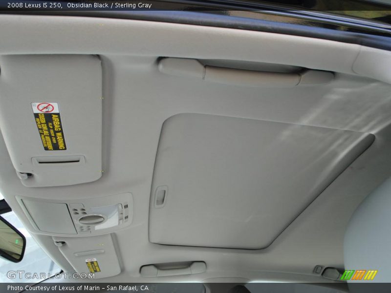 Obsidian Black / Sterling Gray 2008 Lexus IS 250