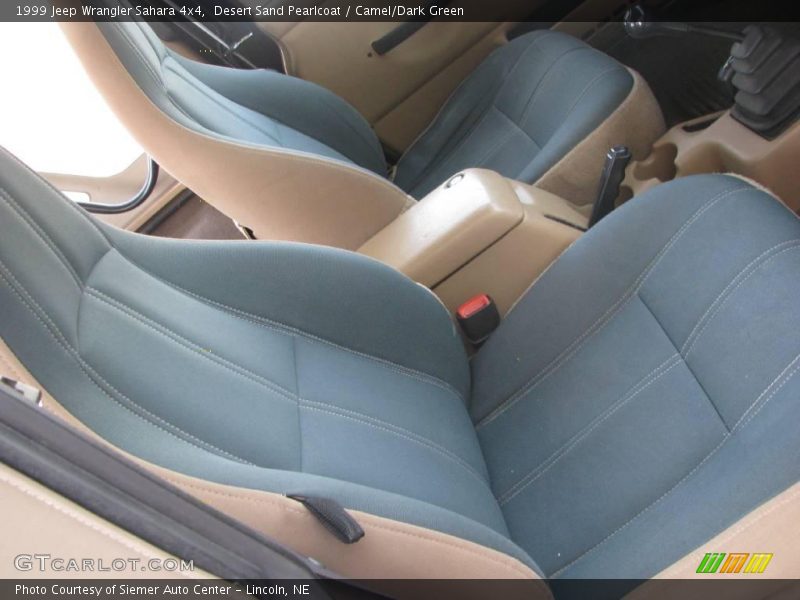 Desert Sand Pearlcoat / Camel/Dark Green 1999 Jeep Wrangler Sahara 4x4