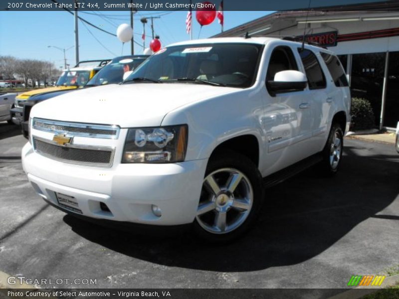 Summit White / Light Cashmere/Ebony 2007 Chevrolet Tahoe LTZ 4x4