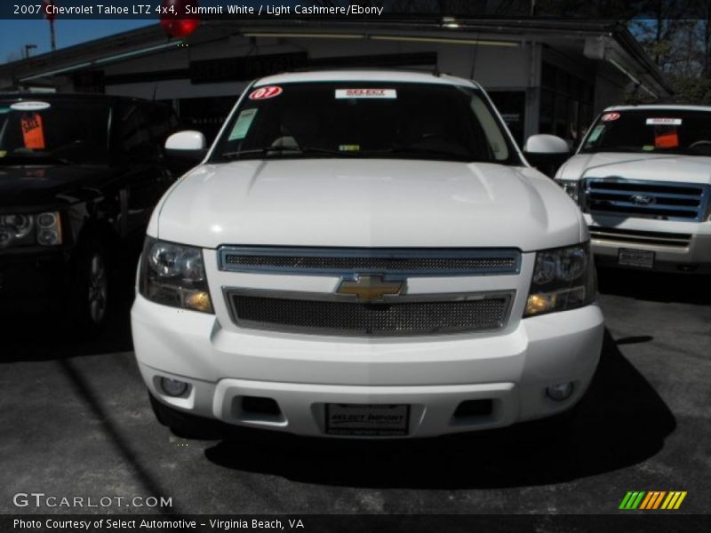 Summit White / Light Cashmere/Ebony 2007 Chevrolet Tahoe LTZ 4x4