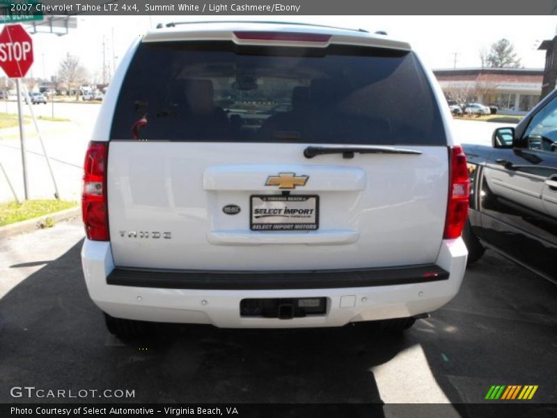 Summit White / Light Cashmere/Ebony 2007 Chevrolet Tahoe LTZ 4x4