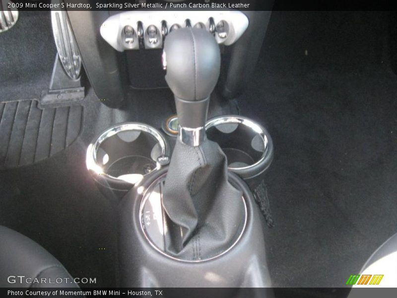 Sparkling Silver Metallic / Punch Carbon Black Leather 2009 Mini Cooper S Hardtop