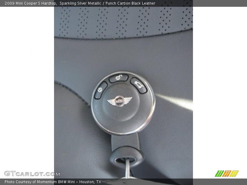 Sparkling Silver Metallic / Punch Carbon Black Leather 2009 Mini Cooper S Hardtop
