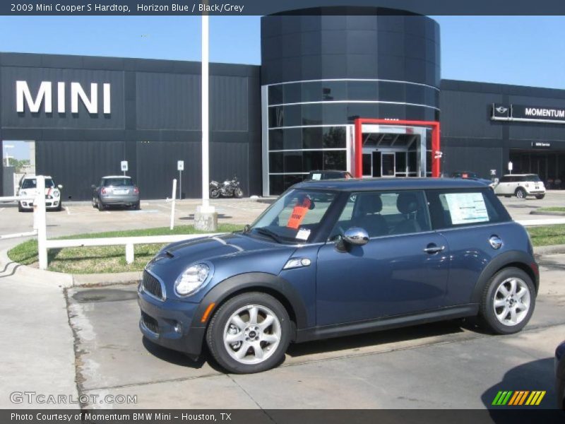 Horizon Blue / Black/Grey 2009 Mini Cooper S Hardtop