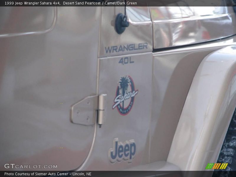 Desert Sand Pearlcoat / Camel/Dark Green 1999 Jeep Wrangler Sahara 4x4