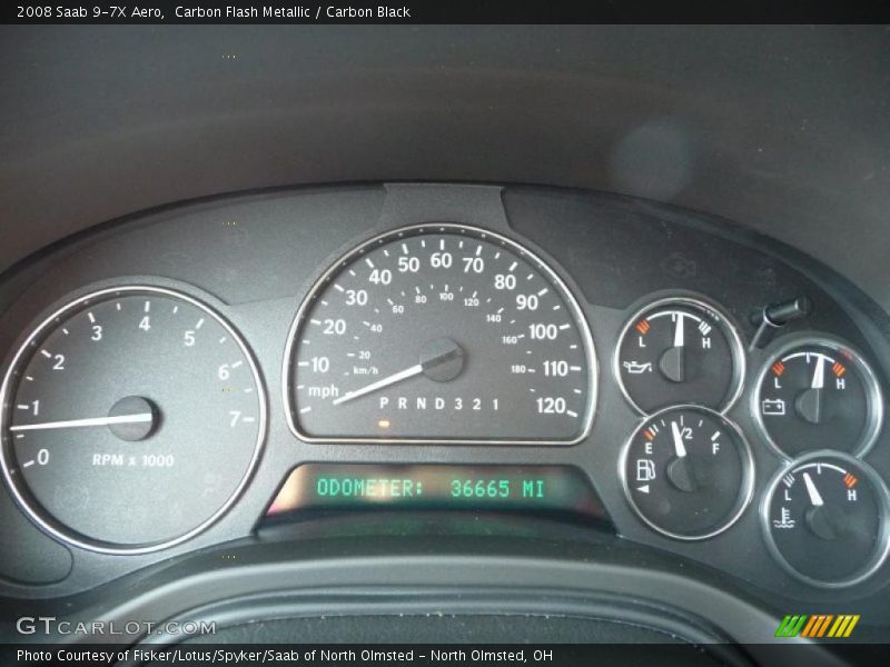 Carbon Flash Metallic / Carbon Black 2008 Saab 9-7X Aero