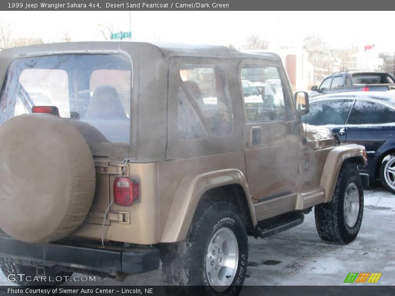 Desert Sand Pearlcoat / Camel/Dark Green 1999 Jeep Wrangler Sahara 4x4