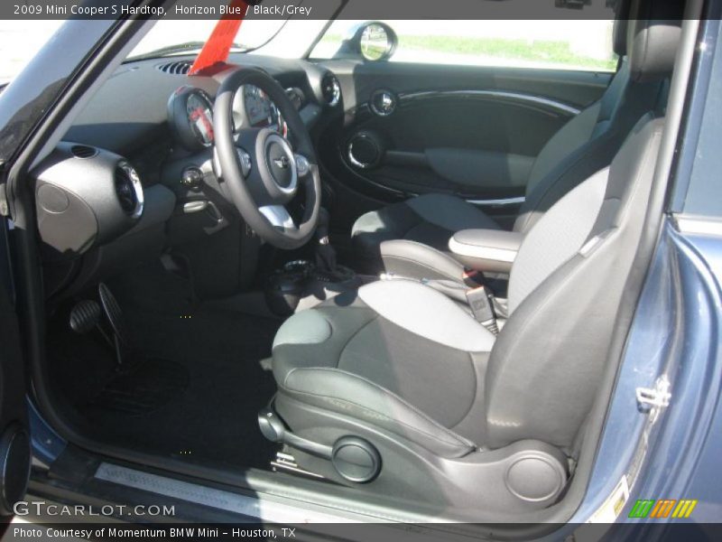 Horizon Blue / Black/Grey 2009 Mini Cooper S Hardtop
