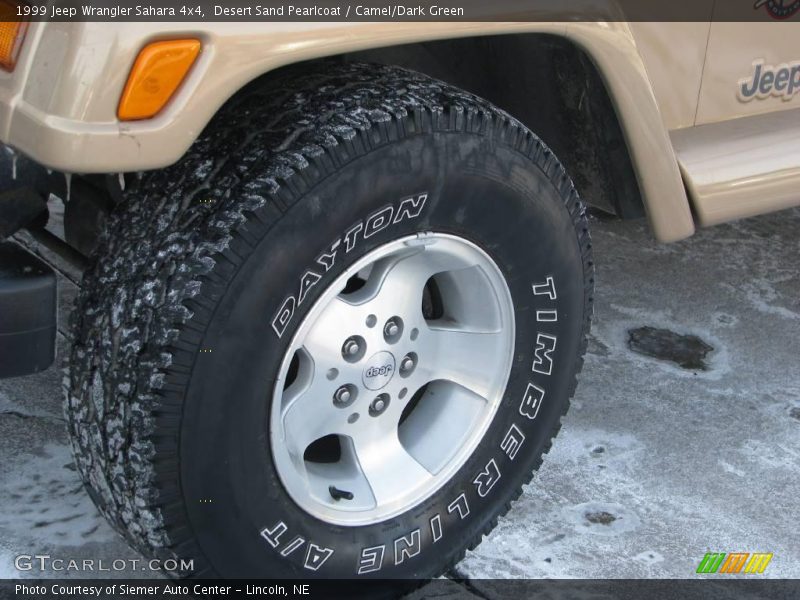 Desert Sand Pearlcoat / Camel/Dark Green 1999 Jeep Wrangler Sahara 4x4