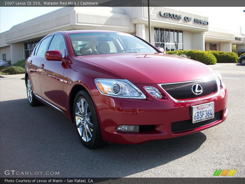 Matador Red Mica / Cashmere 2007 Lexus GS 350