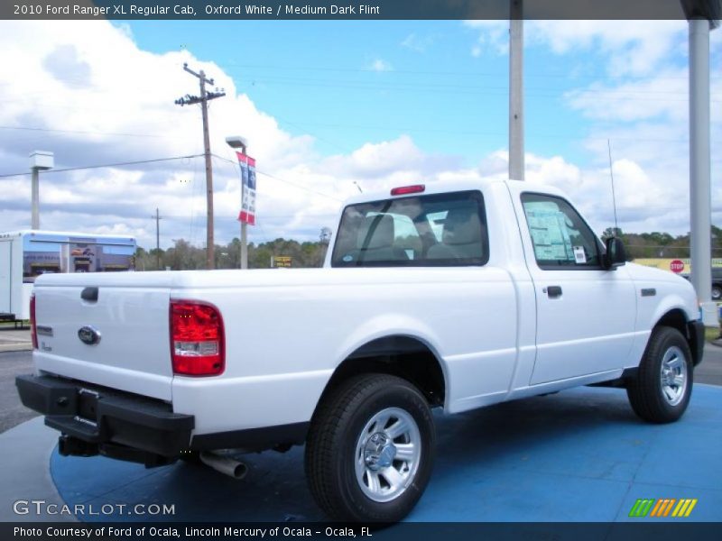 Oxford White / Medium Dark Flint 2010 Ford Ranger XL Regular Cab