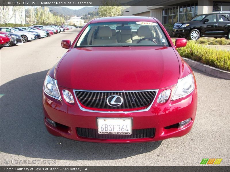 Matador Red Mica / Cashmere 2007 Lexus GS 350