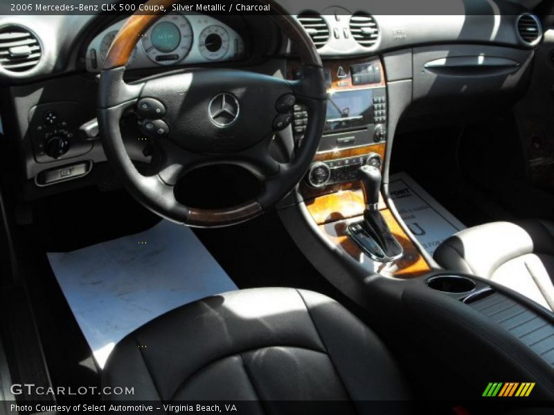 Silver Metallic / Charcoal 2006 Mercedes-Benz CLK 500 Coupe