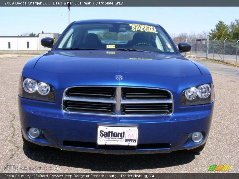 Deep Water Blue Pearl / Dark Slate Gray 2009 Dodge Charger SXT