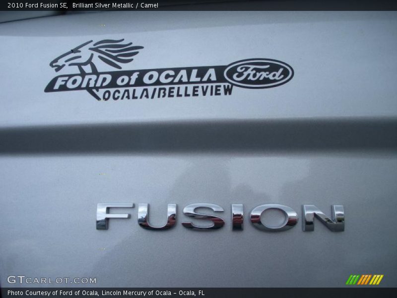 Brilliant Silver Metallic / Camel 2010 Ford Fusion SE