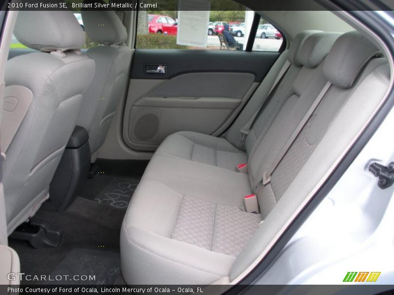 Brilliant Silver Metallic / Camel 2010 Ford Fusion SE