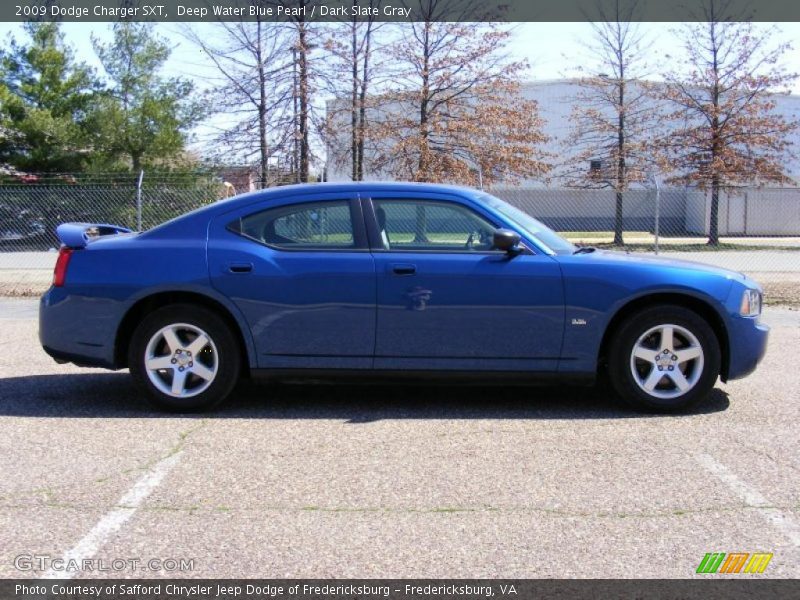 Deep Water Blue Pearl / Dark Slate Gray 2009 Dodge Charger SXT